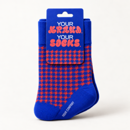 sockly-regular-verpackung-etikett 2 SOCKLY Regular-Socke mit Hahnentritt-Muster und Hangtag-Etikett